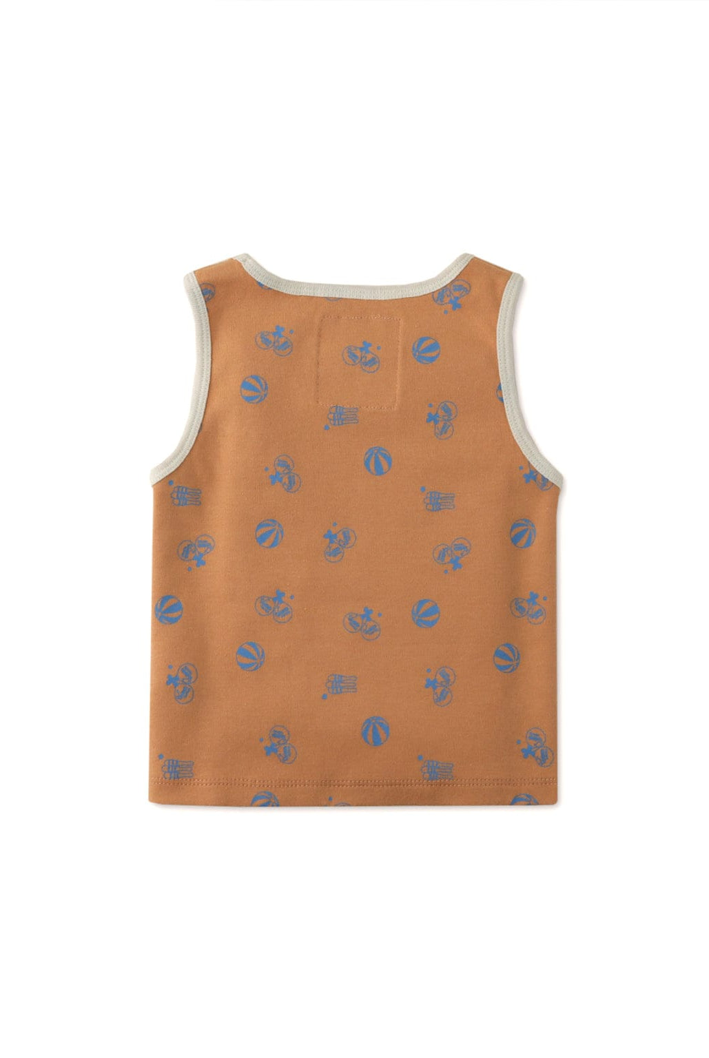 جينجرسنابس تانك توب بيبي ولادي بطبعة ألعاب بني