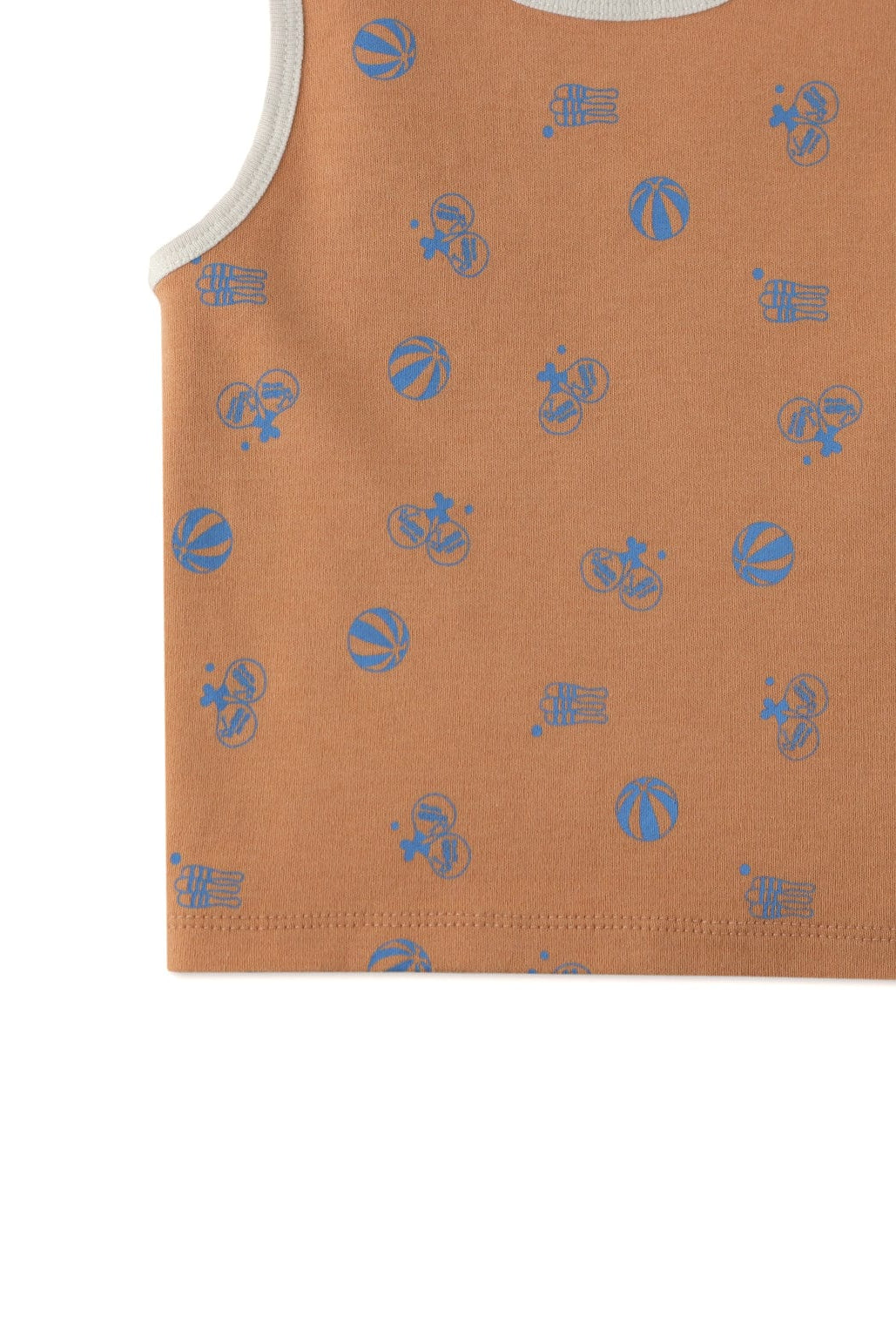 جينجرسنابس تانك توب بيبي ولادي بطبعة ألعاب بني