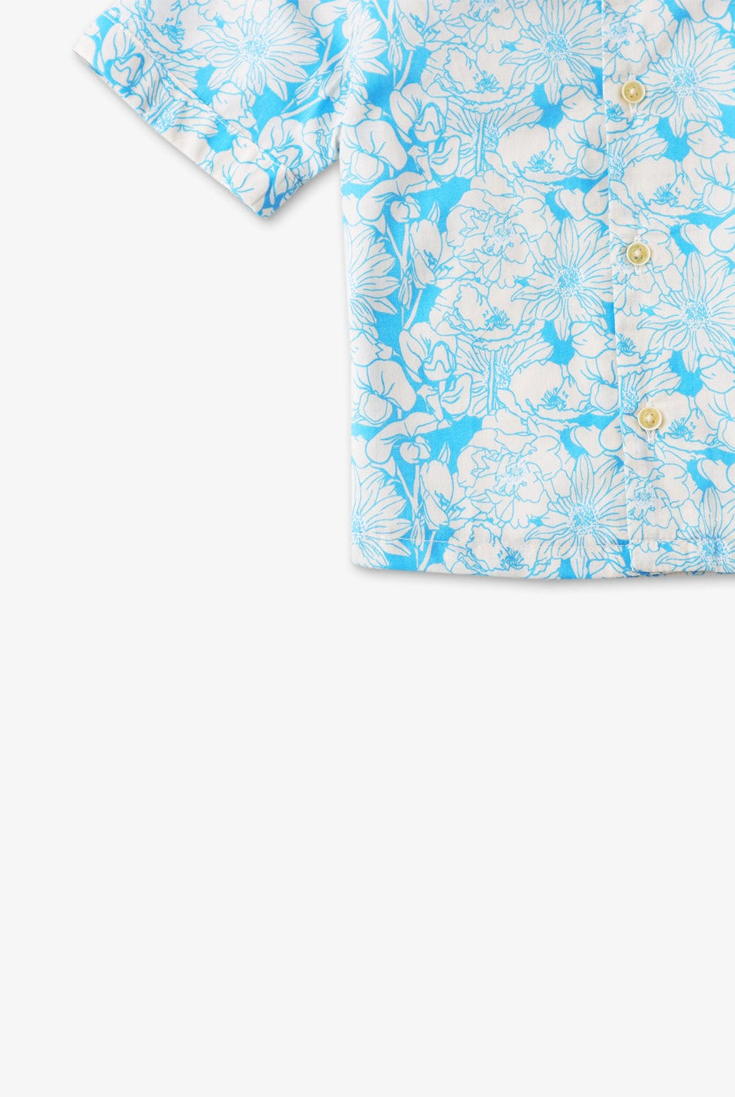 جينجرسنابس قميص رضع ولادي مشجر بأكمام قصيرة أزرق