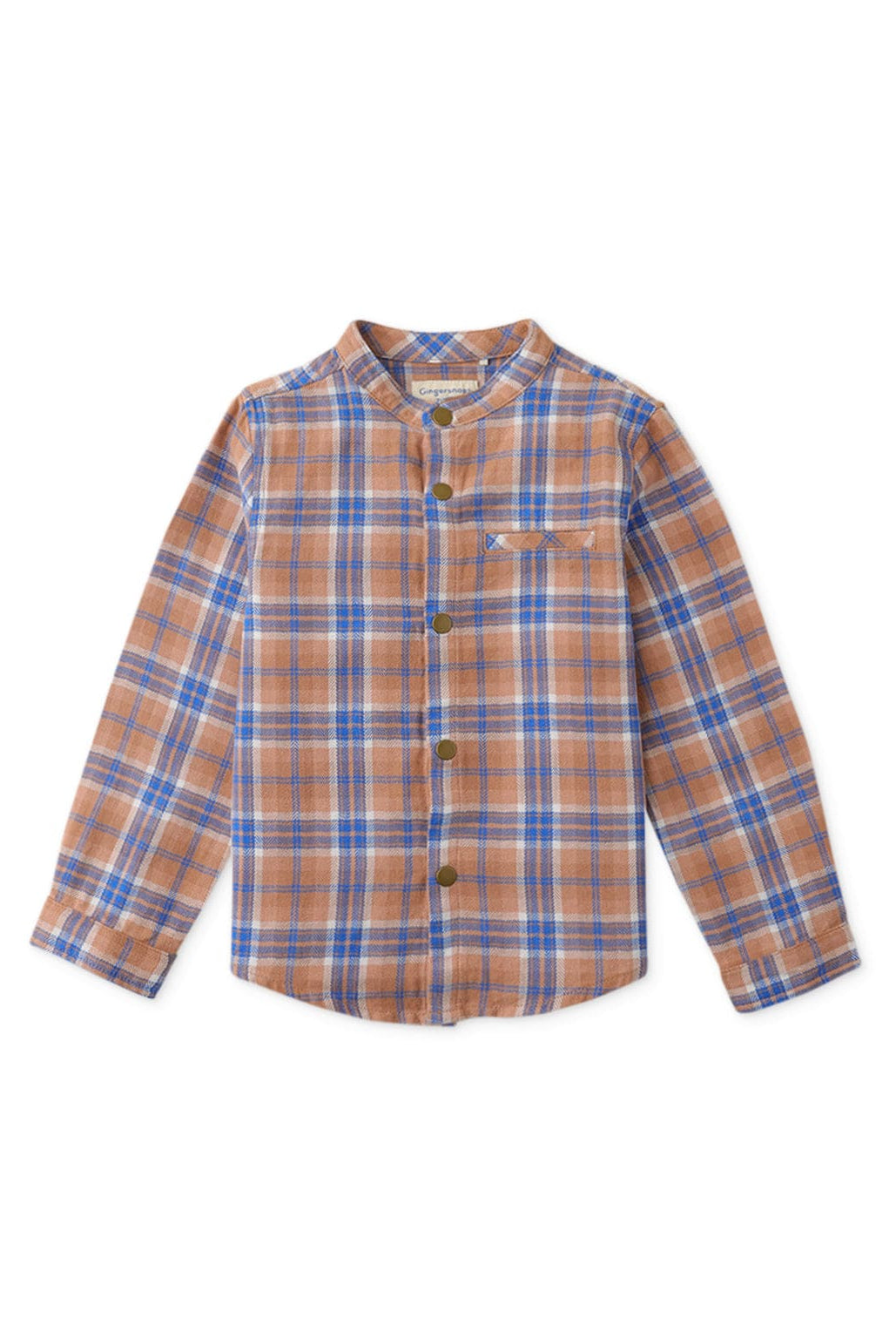 جينجرسنابس قميص ولادي اطفالي كاروهات متعدد الألوان