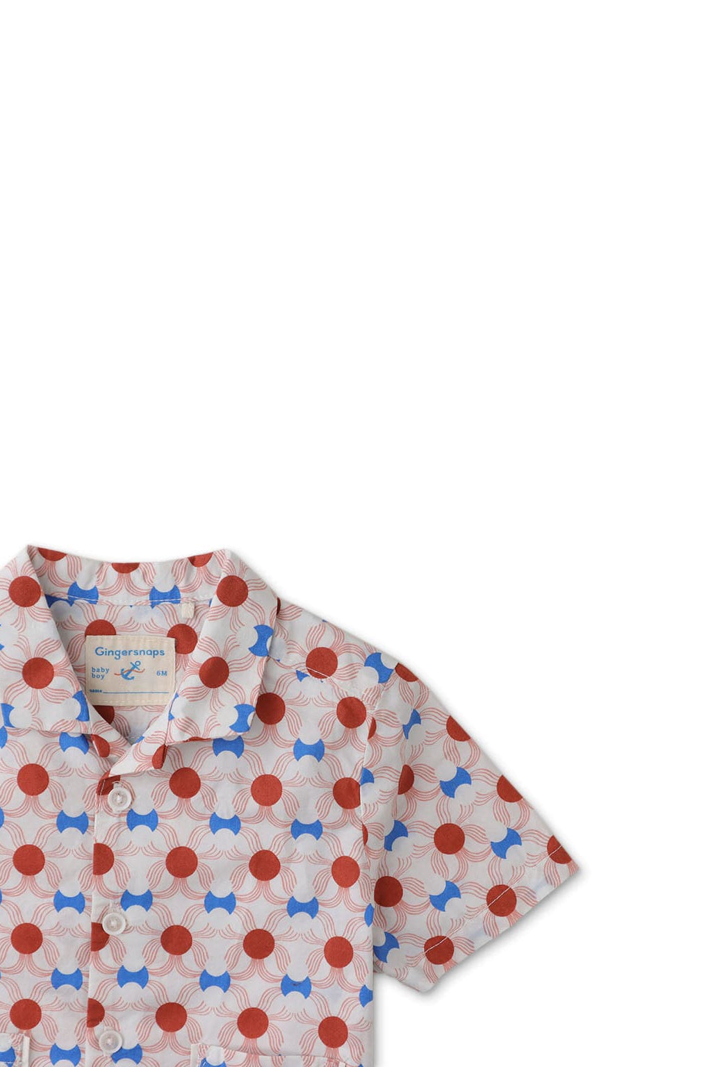 جينجرسنابس قميص بولو منسوج بأزرار للأسفل للأولاد الرضع متعدد الألوان