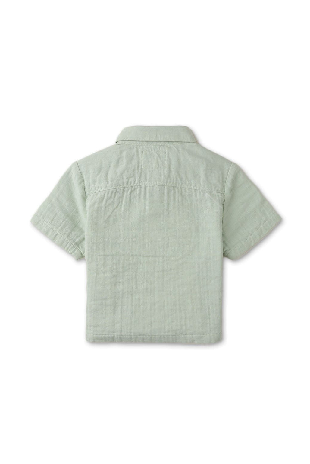 جينجرسنابس قميص بولو منسوج للأولاد الرضع نص كم أخضر