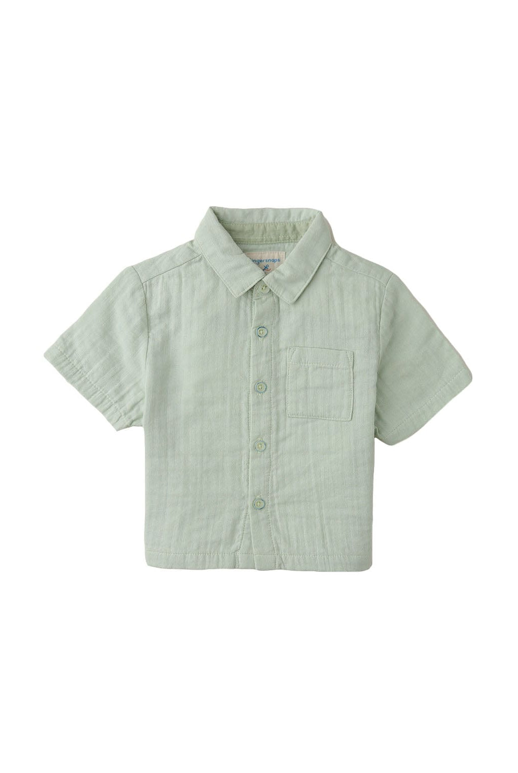 جينجرسنابس قميص بولو منسوج للأولاد الرضع نص كم أخضر