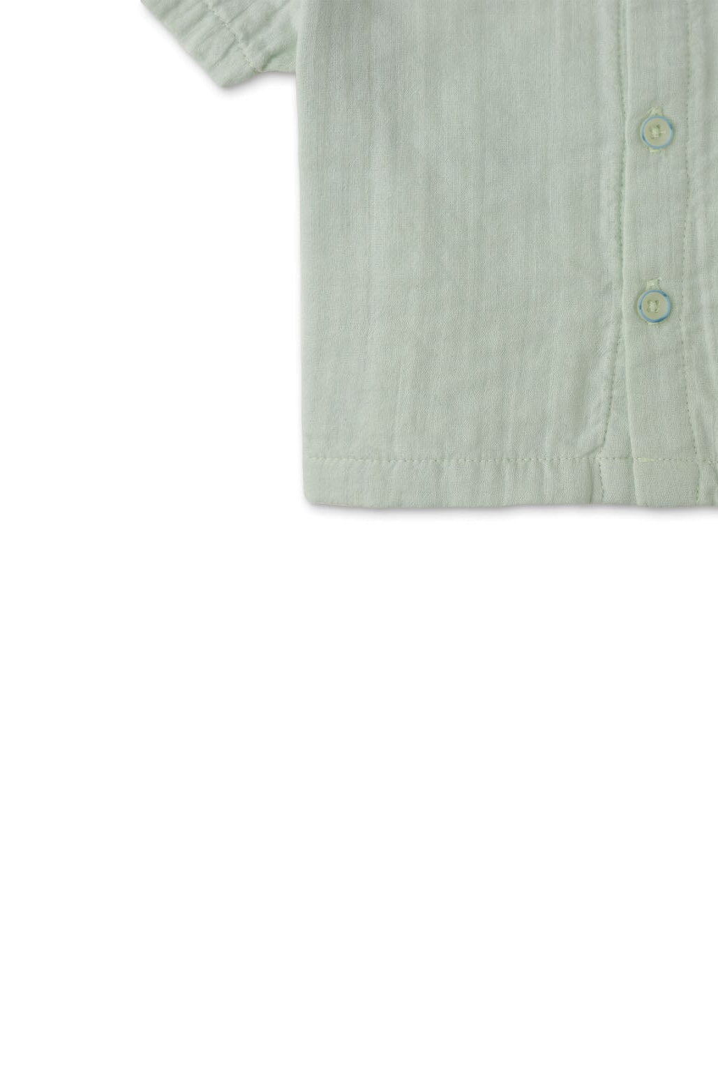 جينجرسنابس قميص بولو منسوج للأولاد الرضع نص كم أخضر