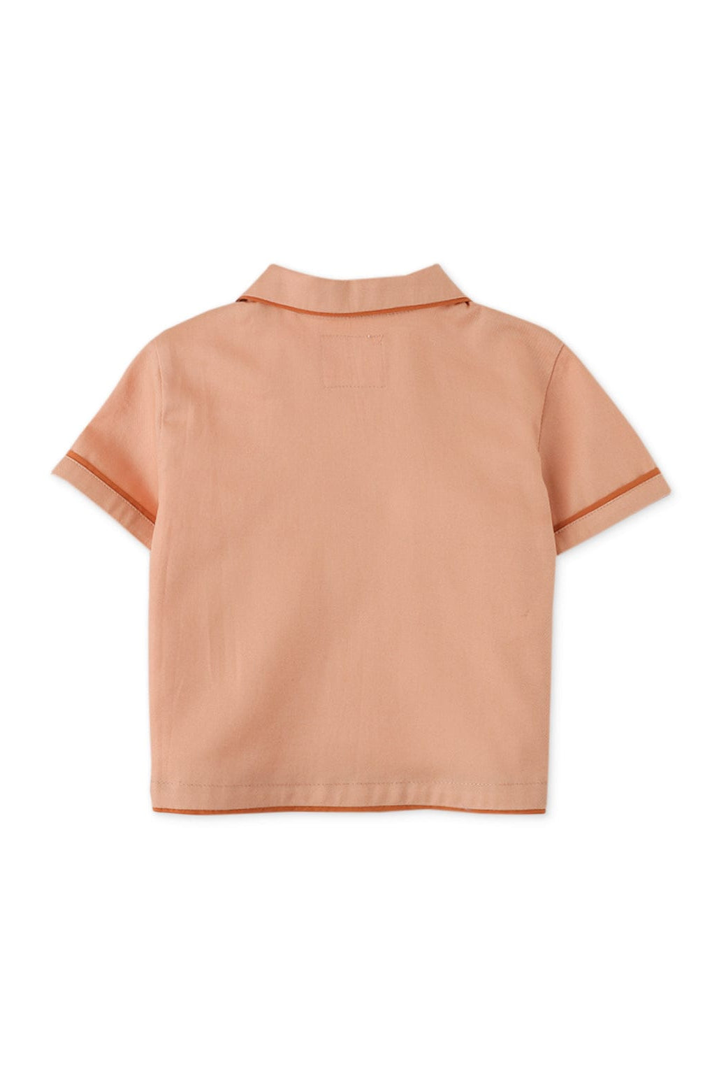 جينجرسنابس قميص بولو بيبي ولاد بأزرار أمامية وجيب أمامي