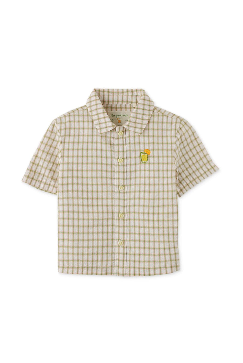 جينجرسنابس قميص بولو بيبي ولاد مربعات نص كم