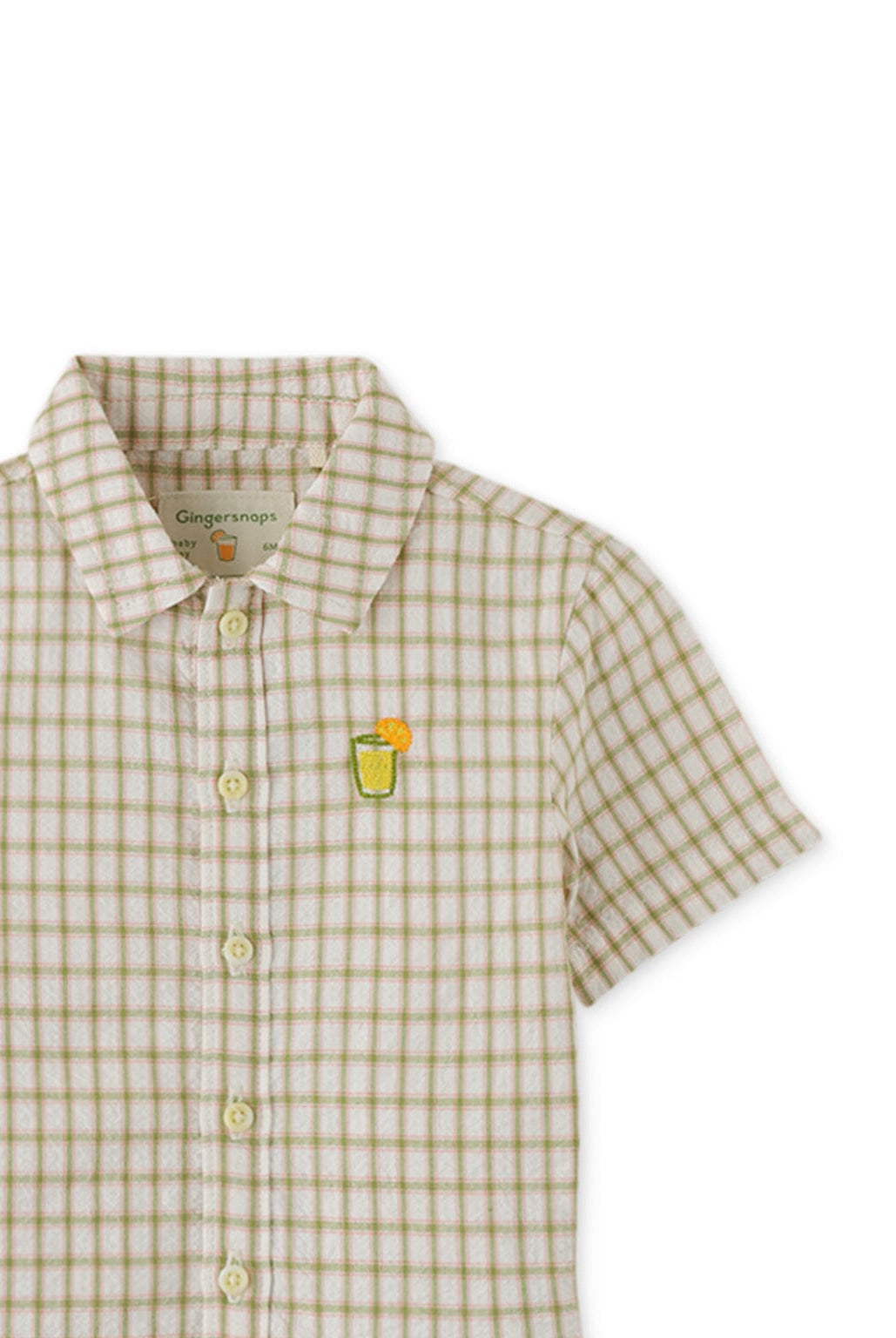 جينجرسنابس قميص بولو بيبي ولاد مربعات نص كم