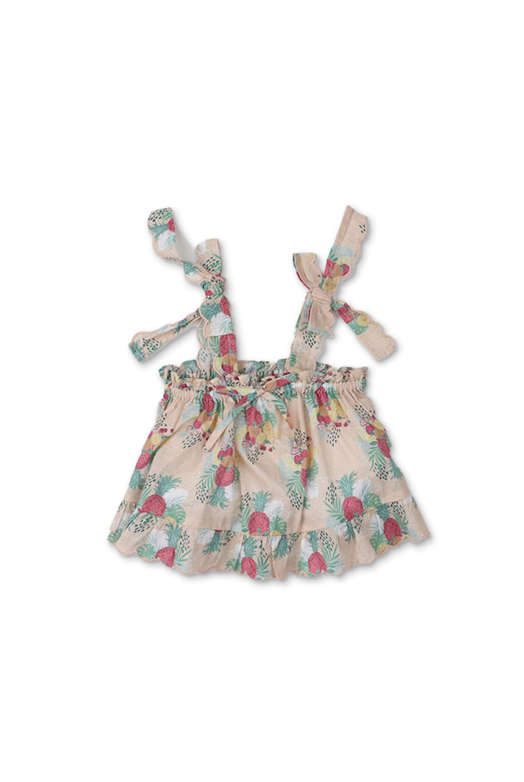 جينجرسنابس بلوزة بناتي رضع حمالات رفيعة منقوشة متعدد الألوان