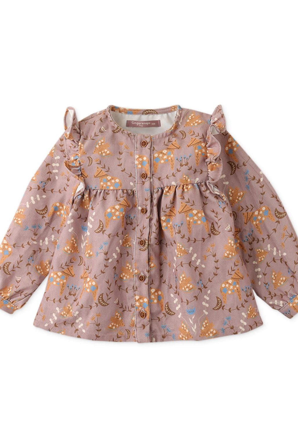 جينجرسنابس بلوزة بناتي رضع مشجرة متعدد الألوان