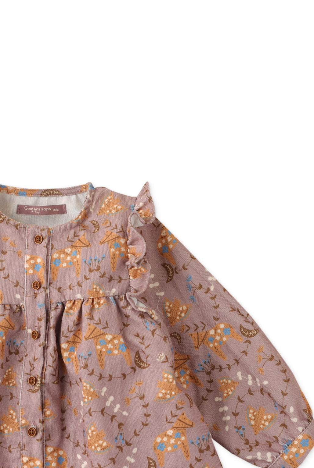 جينجرسنابس بلوزة بناتي رضع مشجرة متعدد الألوان