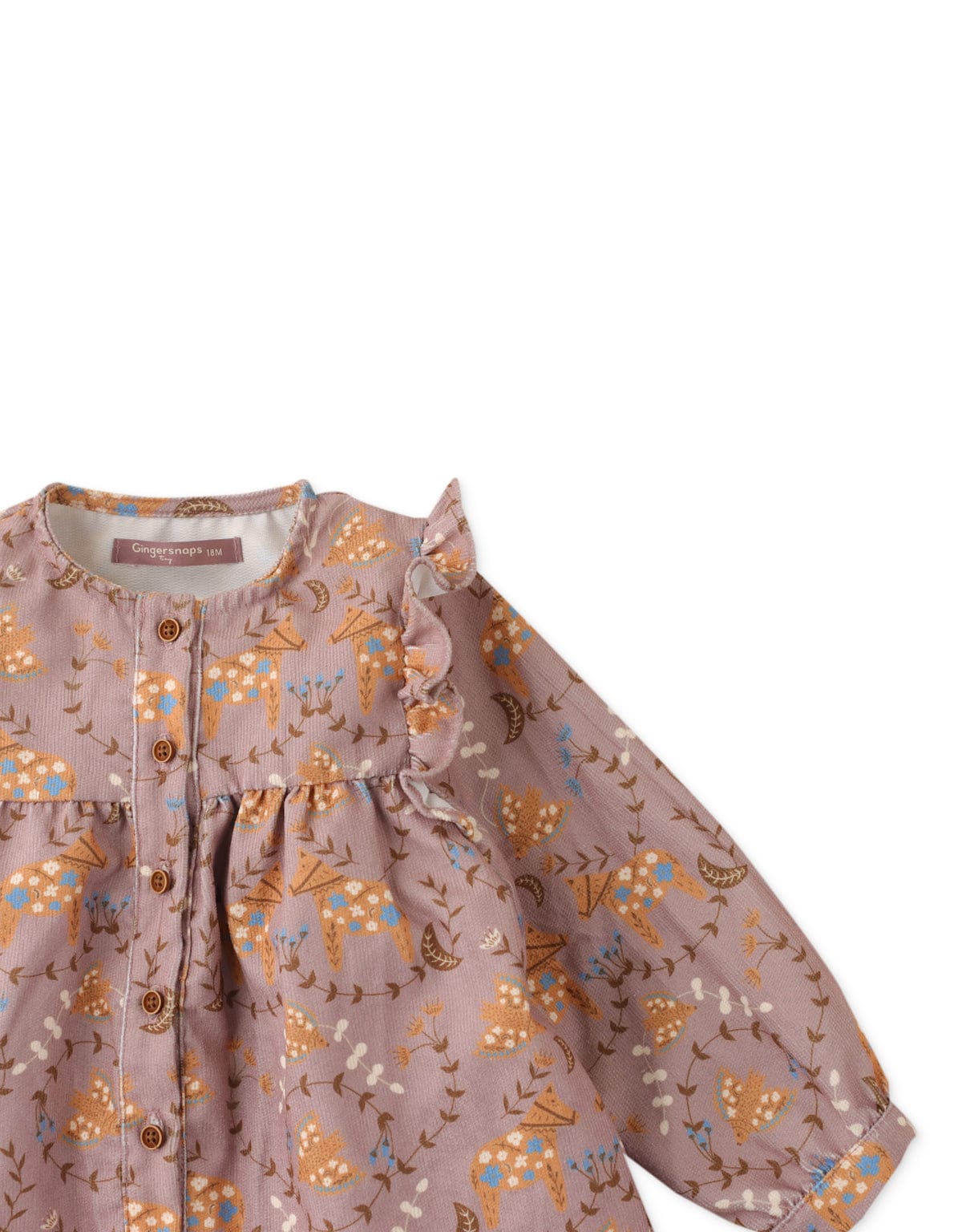 جينجرسنابس بلوزة بناتي رضع مشجرة متعدد الألوان