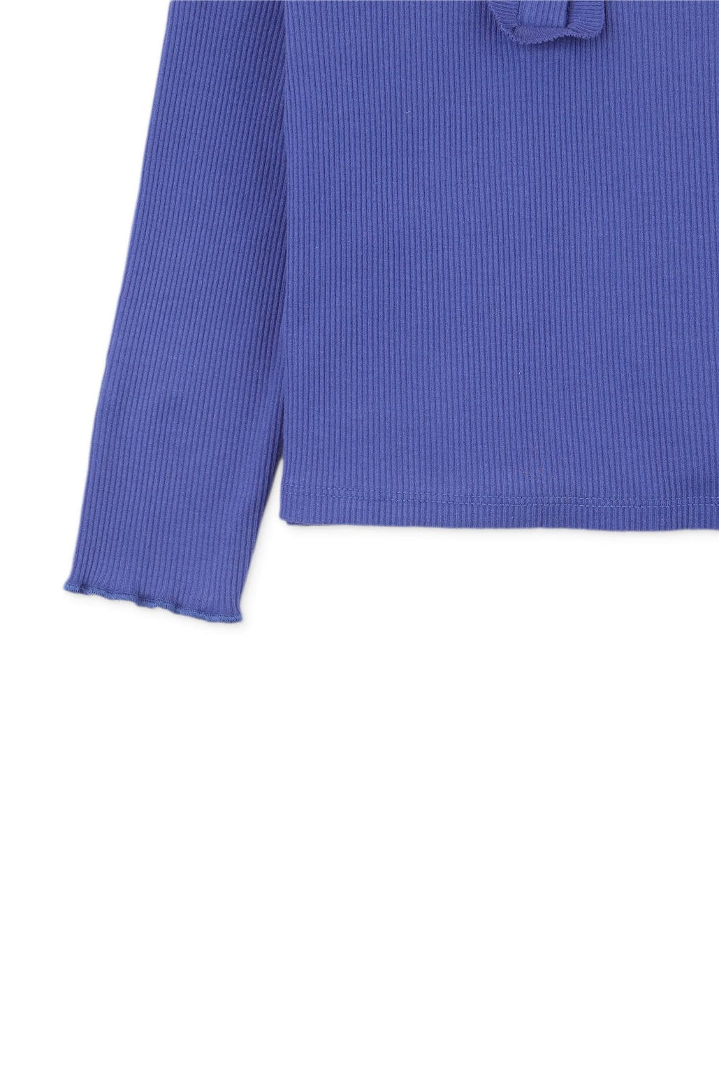 جينجرسنابس بلوزة بناتي رضع سادة بياقة وازرار أزرق