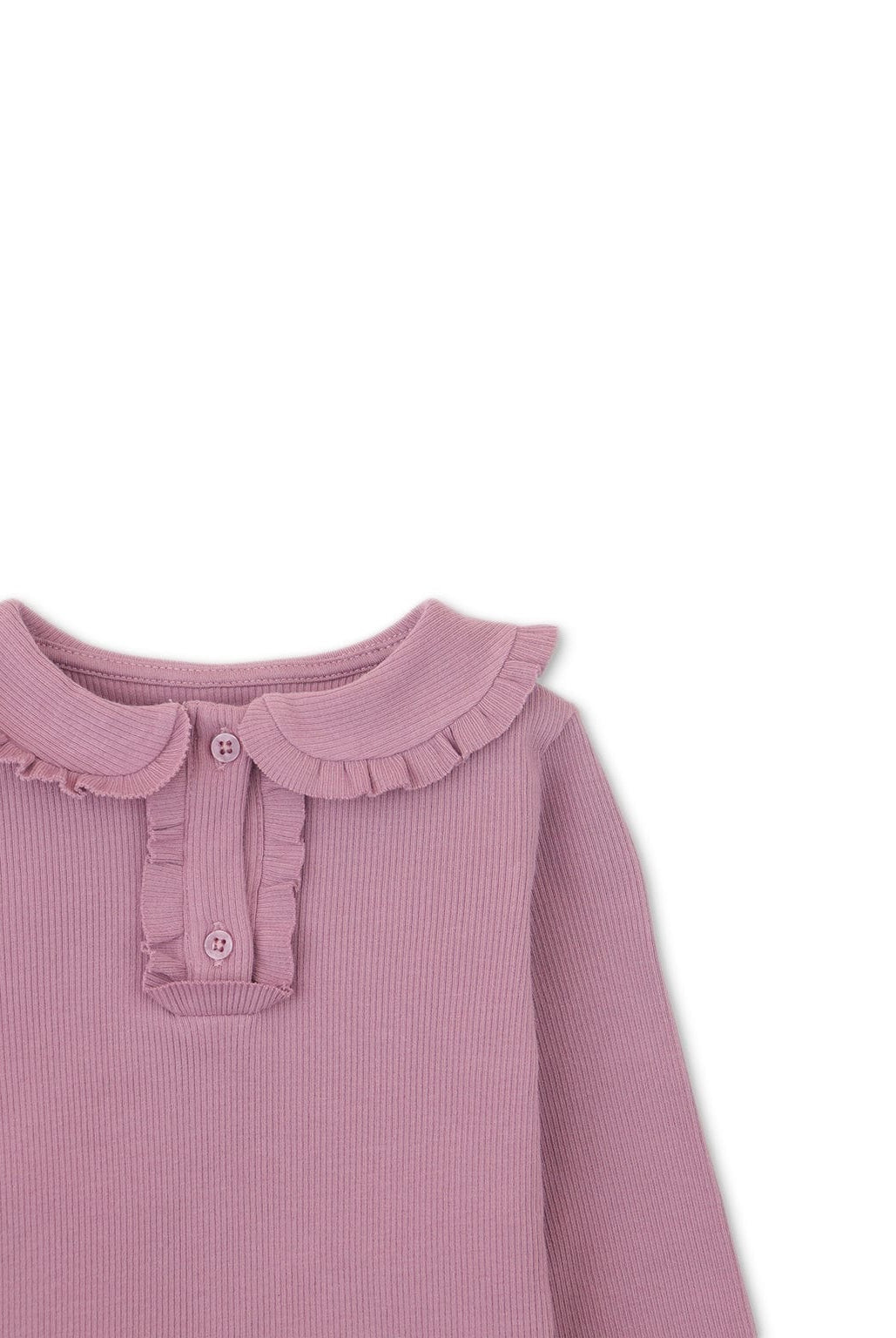 جينجرسنابس بلوزة بناتي رضع سادة بياقة وازرار أرجواني