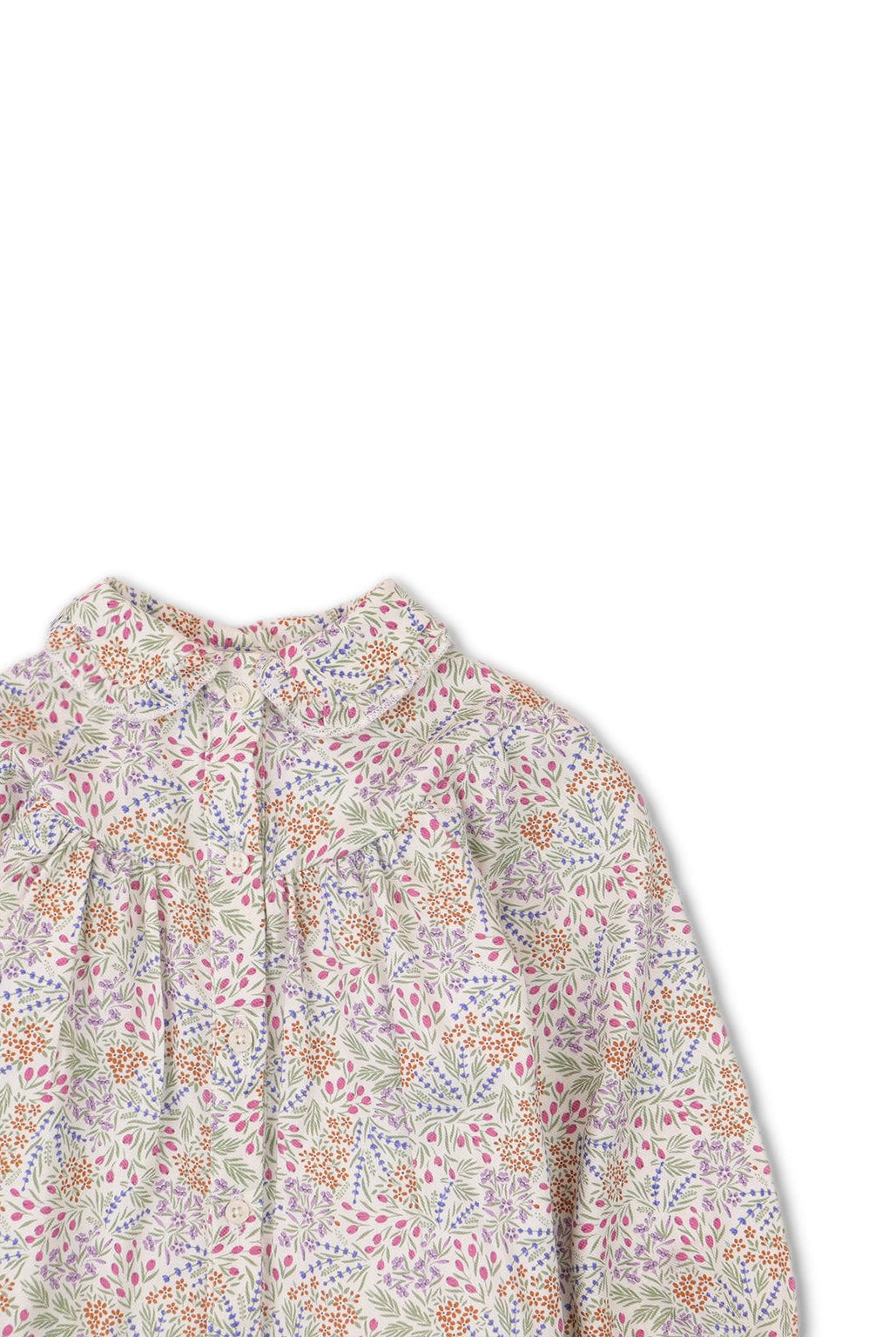 جينجرسنابس بلوزة بناتي رضع مزخرفة كم طويل متعدد الألوان