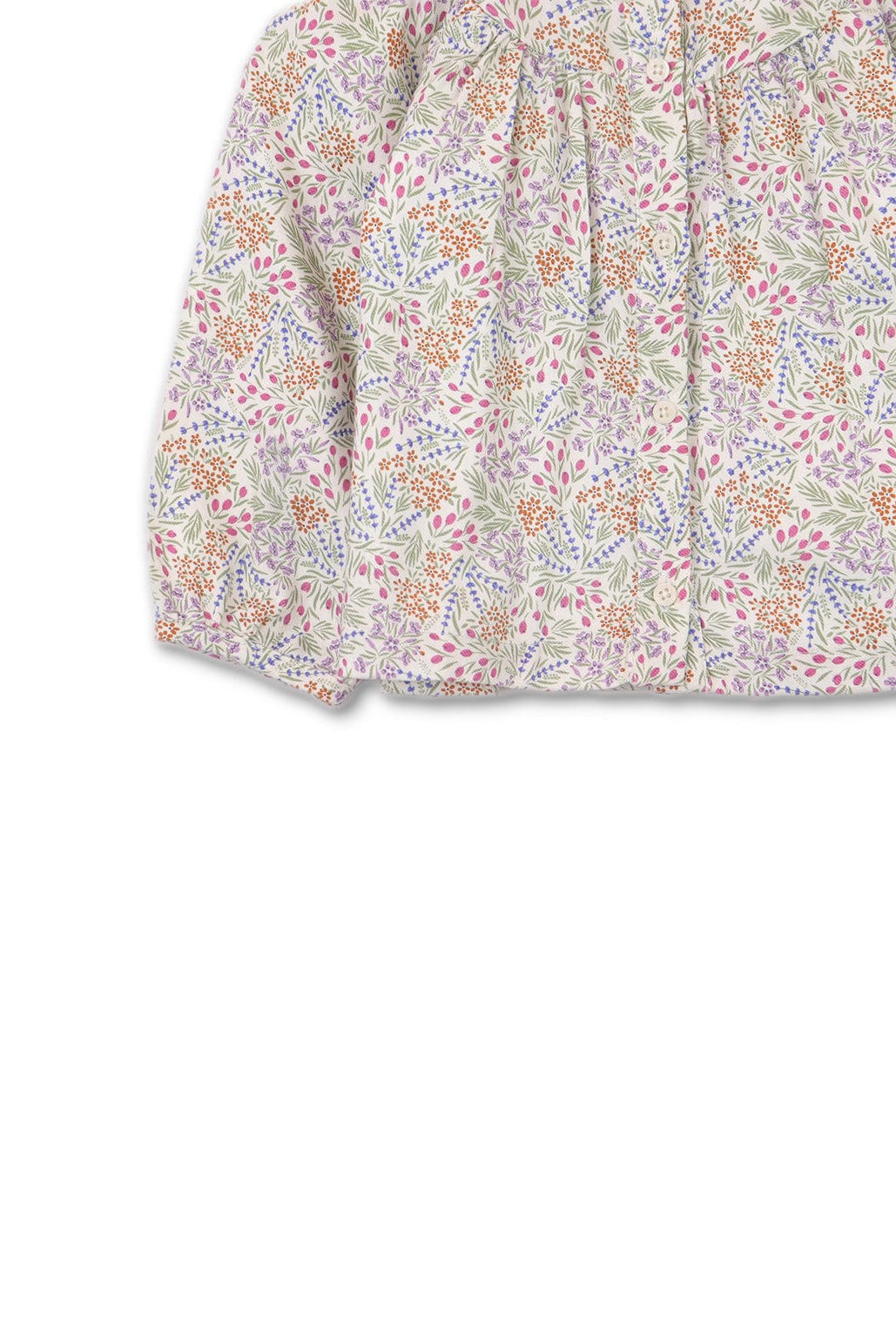 جينجرسنابس بلوزة بناتي رضع مزخرفة كم طويل متعدد الألوان