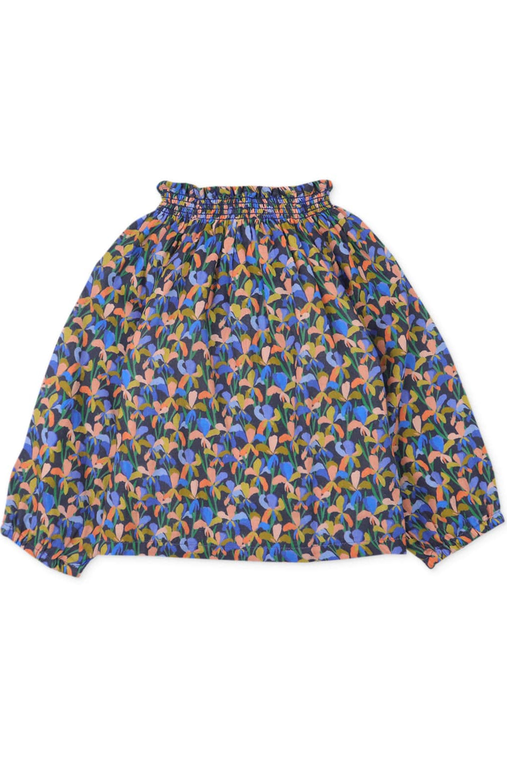 جينجرسنابس بلوزة بناتي رضع مزخرفة بزر في الياقة متعدد الألوان