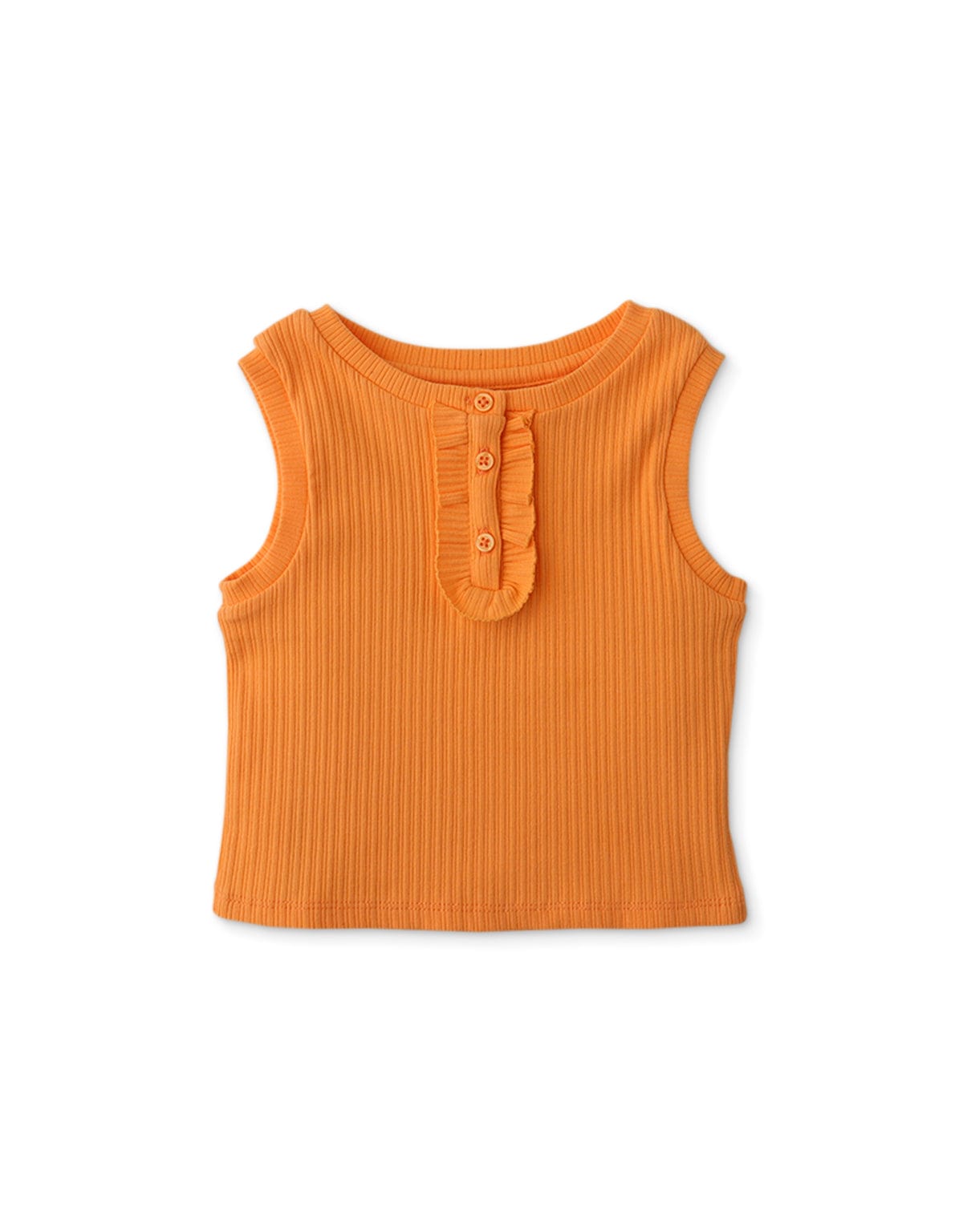 جينجرسنابس بلوزة بناتي رضع سادة كت نيون أورانج