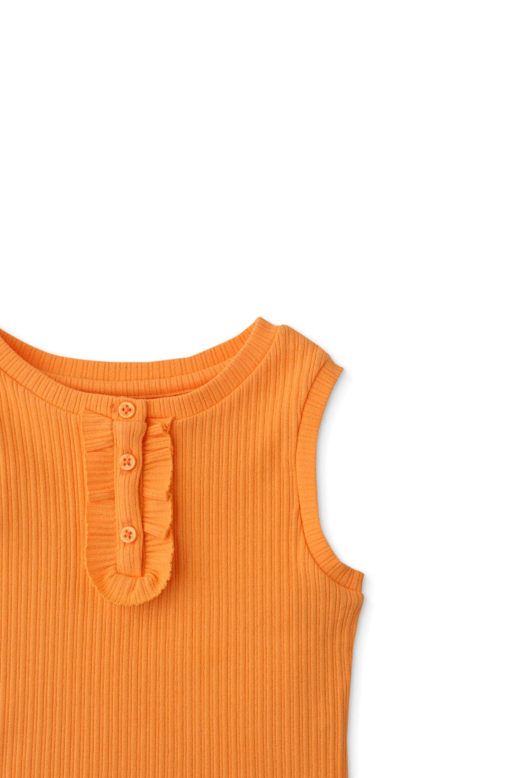 جينجرسنابس بلوزة بناتي رضع سادة كت نيون أورانج