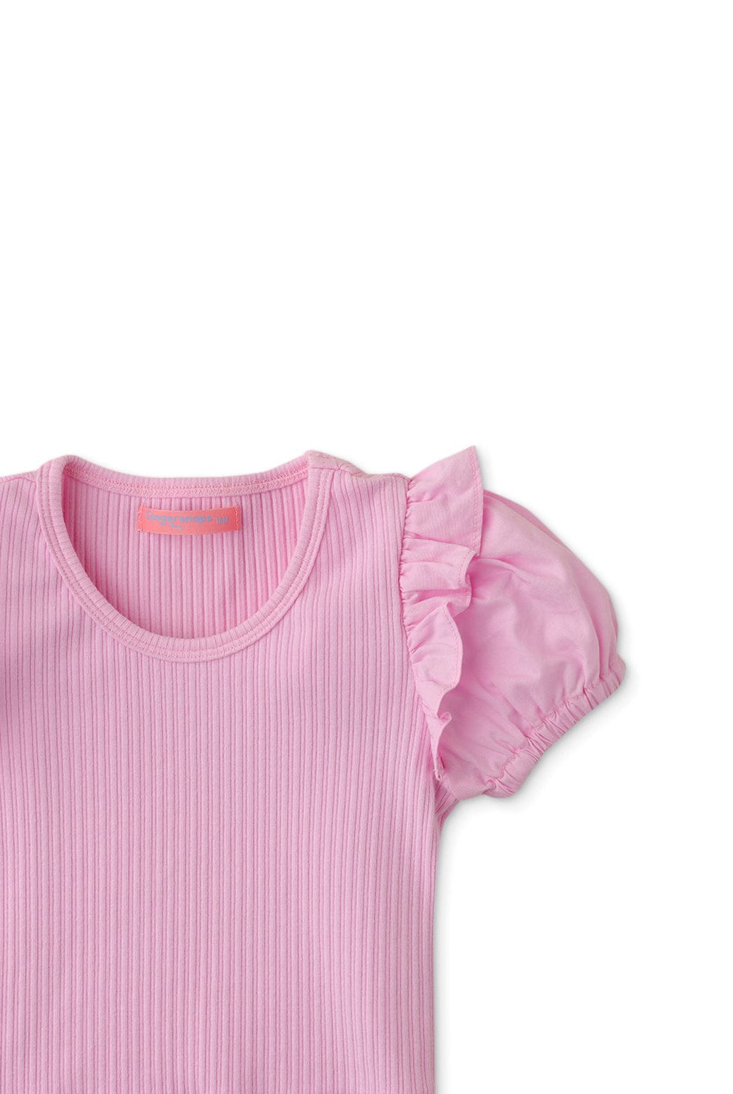 جينجرسنابس بلوزة سادة بناتي رضع نص كم بف وردي