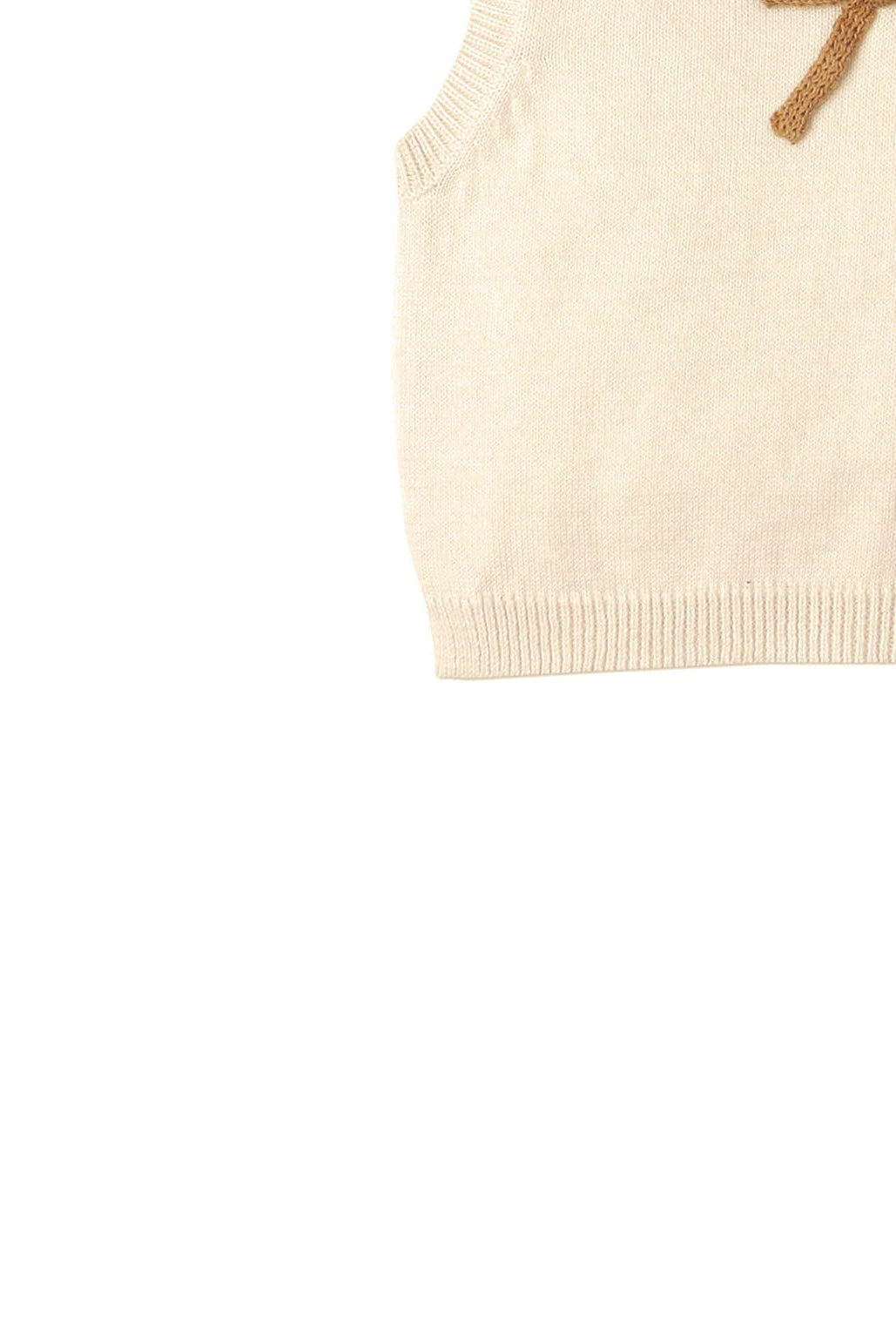 جينجرسنابس بلوزة كت بياقة مع فيونكة بناتي رضع بيج