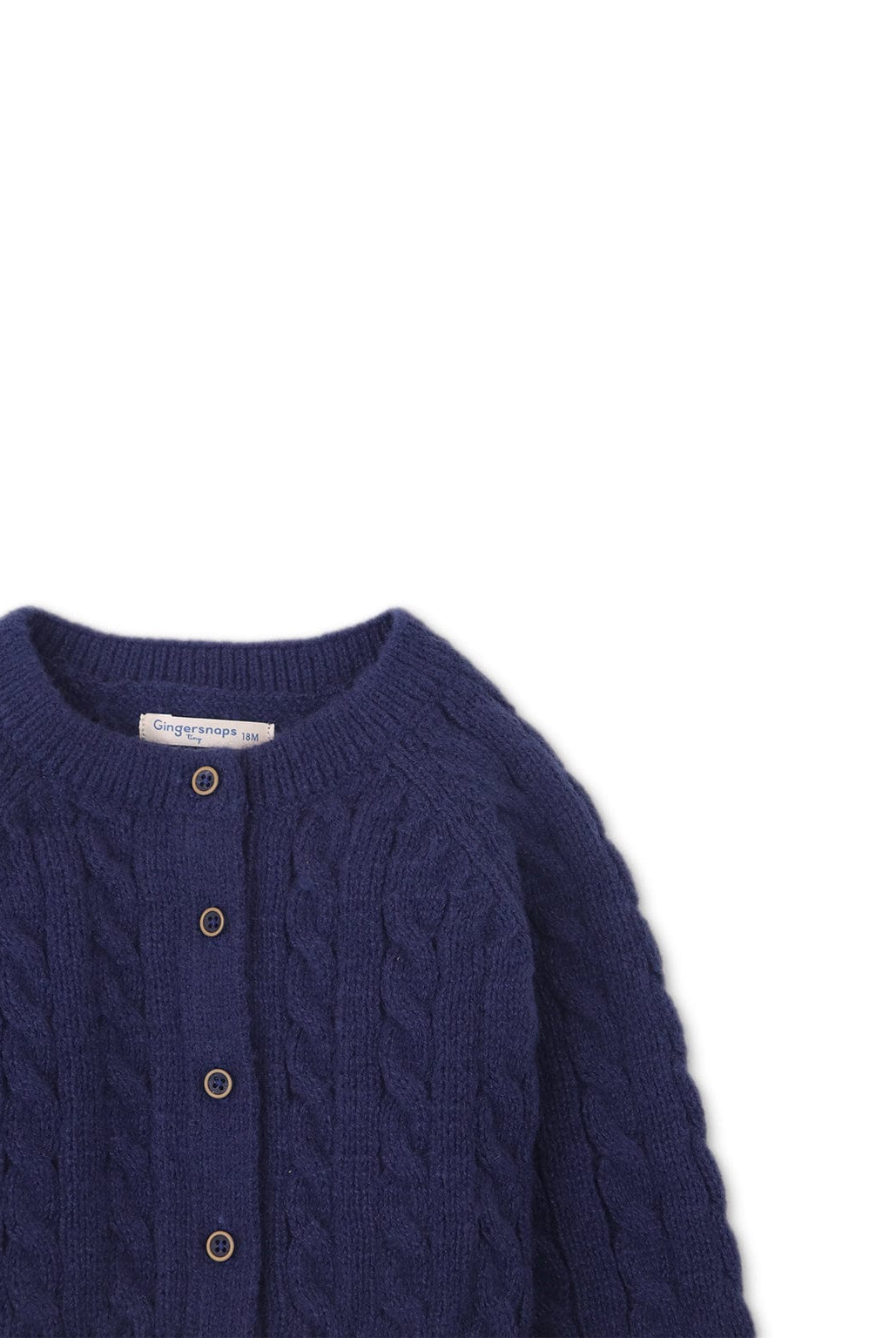 جينجرسنابس كارديجان بناتي رضع كم طويل بازرار أزرق
