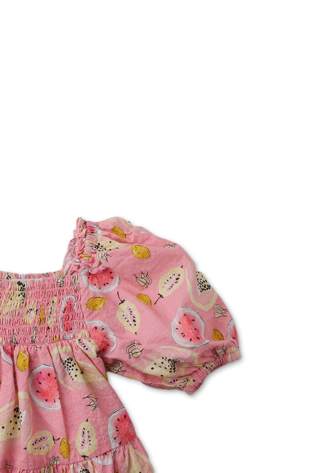 جينجرسنابس فستان رضع بناتي منقوش بصدر مطاطي متعدد الألوان