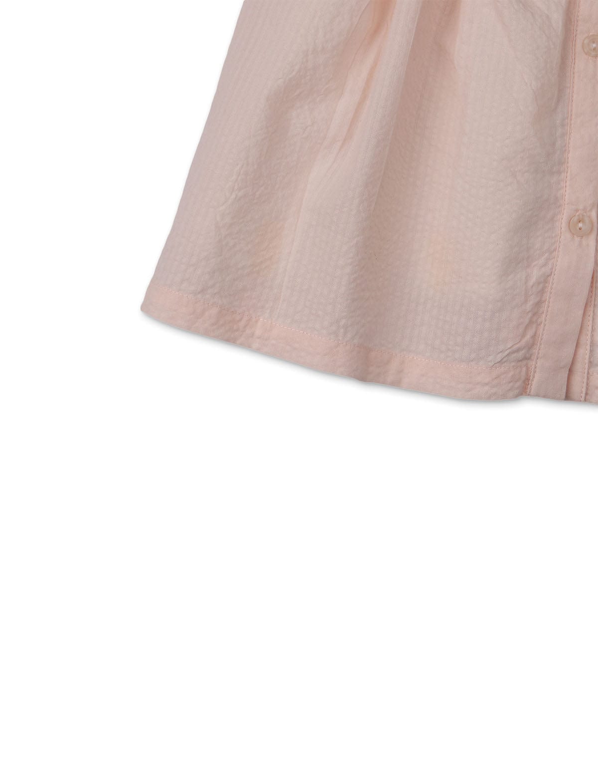 جينجرسنابس فستان بناتي رضع سادة مضلع من محيط الصدر وردي