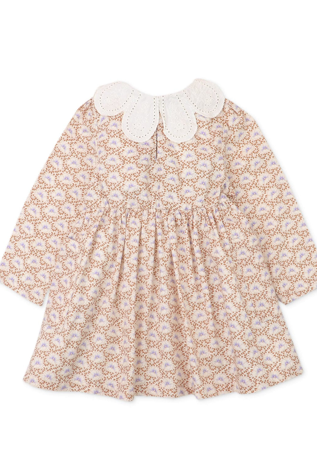 جينجرسنابس فستان بناتي رضع منقوش قصير كم طويل متعدد الألوان