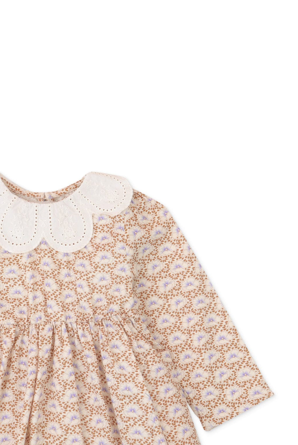 جينجرسنابس فستان بناتي رضع منقوش قصير كم طويل متعدد الألوان