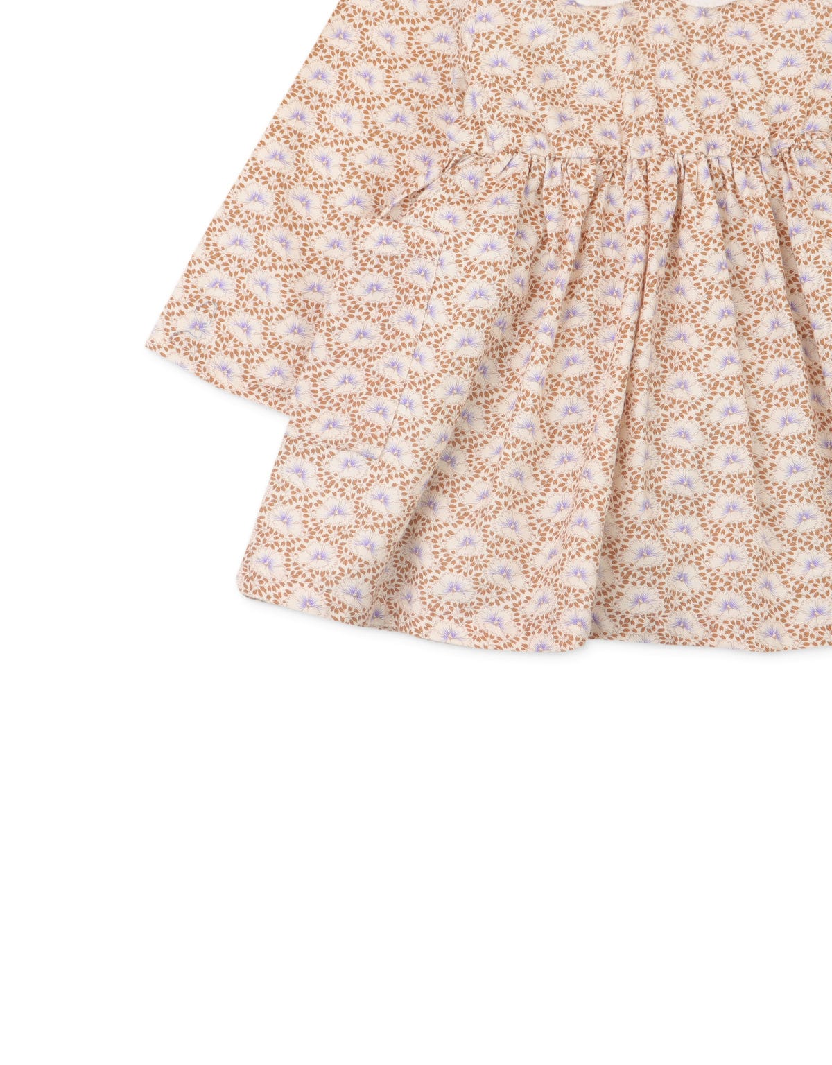 جينجرسنابس فستان بناتي رضع منقوش قصير كم طويل متعدد الألوان