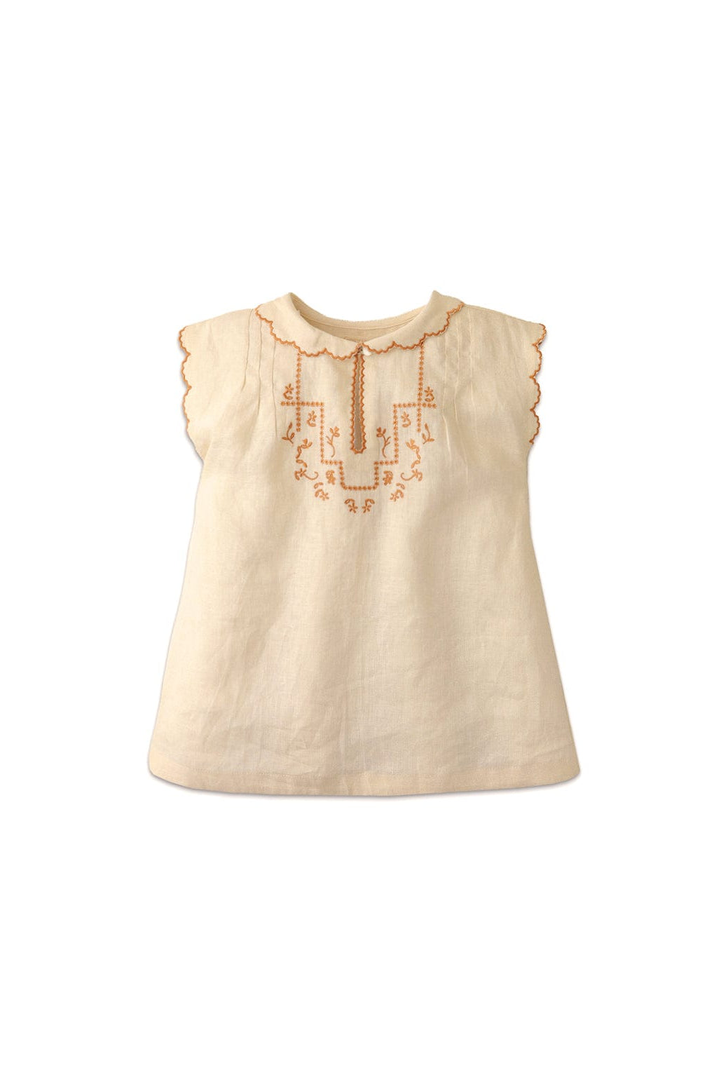 جينجرسنابس فستان منسوج بناتي رضع كت أوف وايت