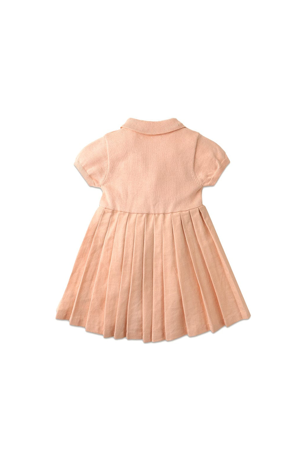 جينجرسنابس فستان بناتي رضع كلوش بكسرات نص كم بف خوخي