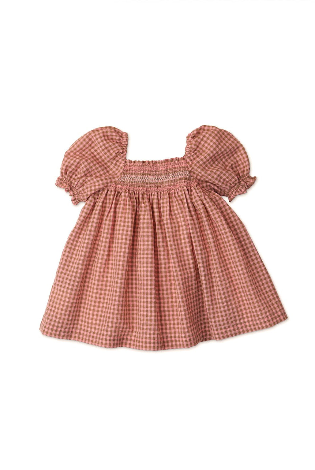 جينجرسنابس فستان بيبي بناتي مربعات كم قصير بص متعدد الألوان