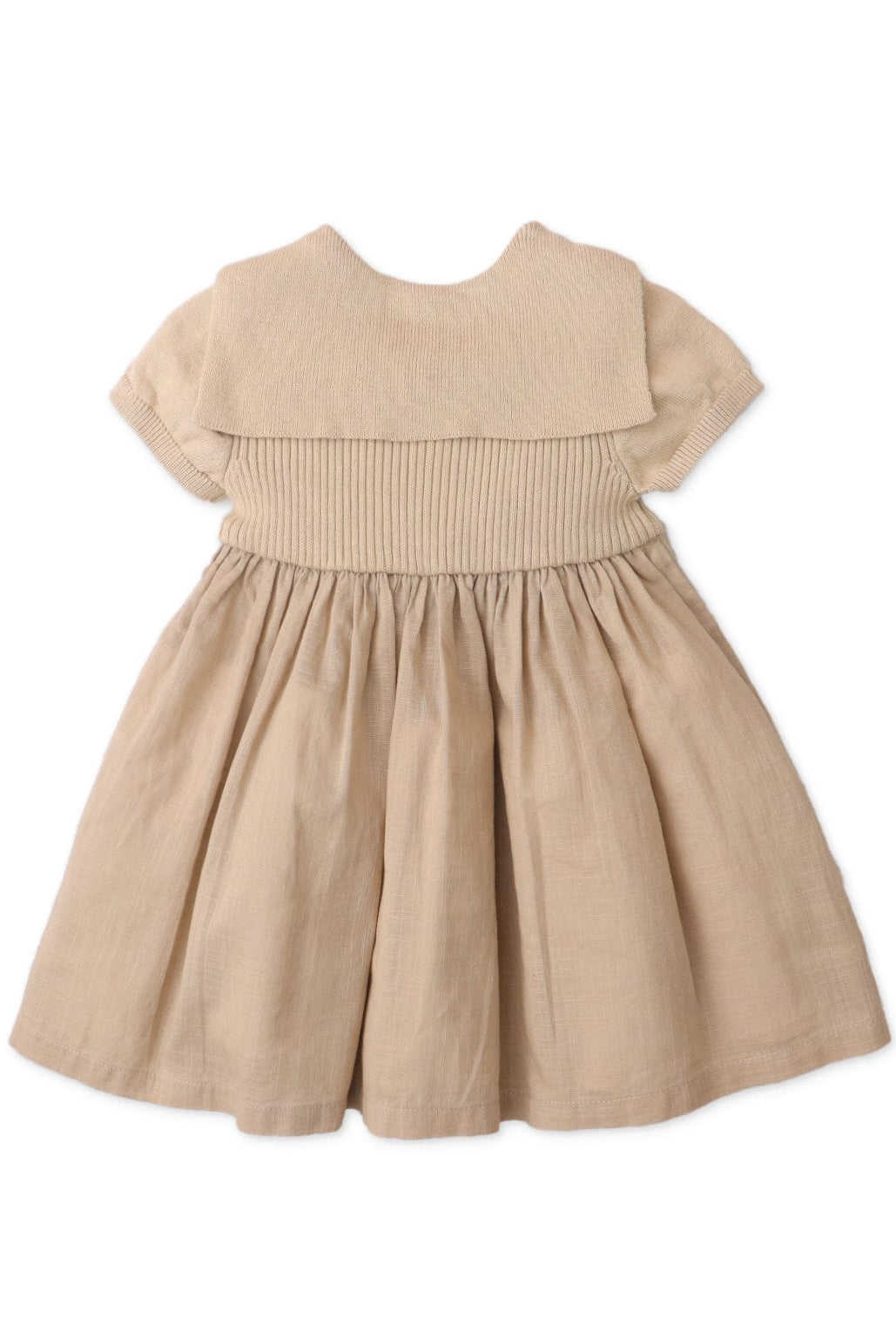 جينجرسنابس فستان بيبي بنات للأطفال منفوش نص كم بيج