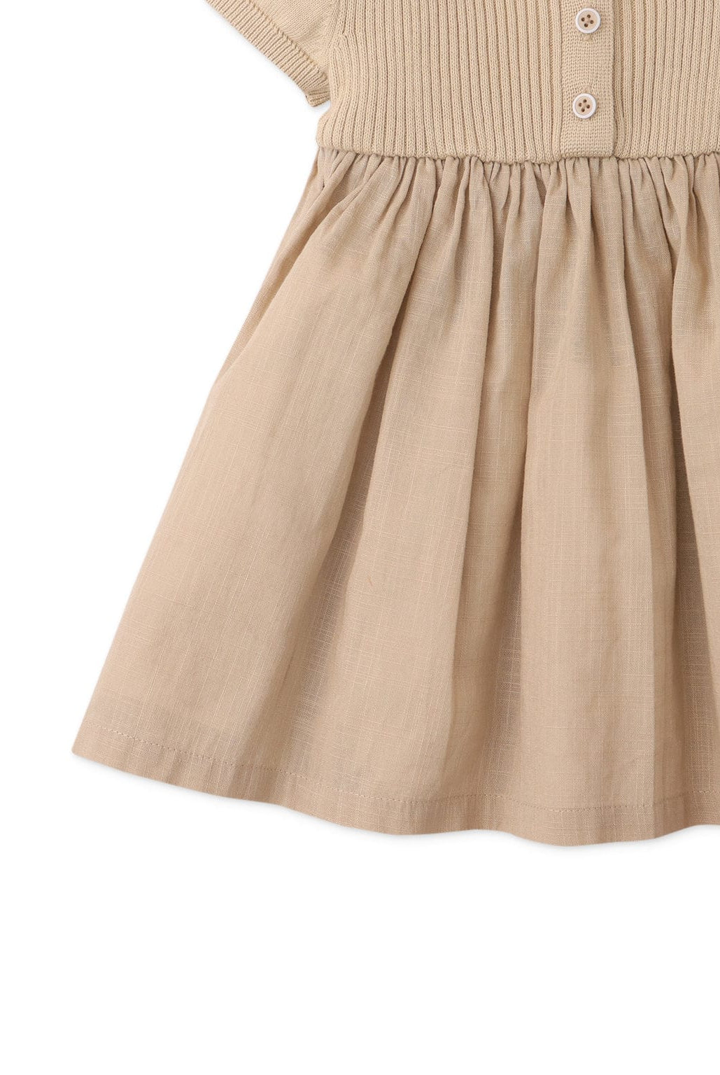 جينجرسنابس فستان بيبي بنات للأطفال منفوش نص كم بيج