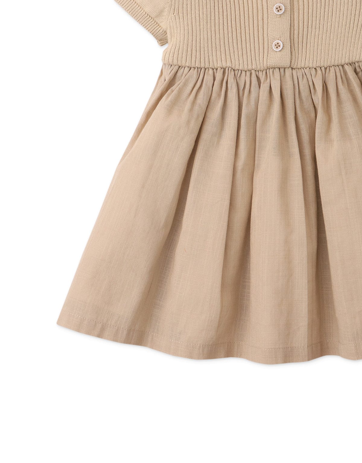 جينجرسنابس فستان بيبي بنات للأطفال منفوش نص كم بيج