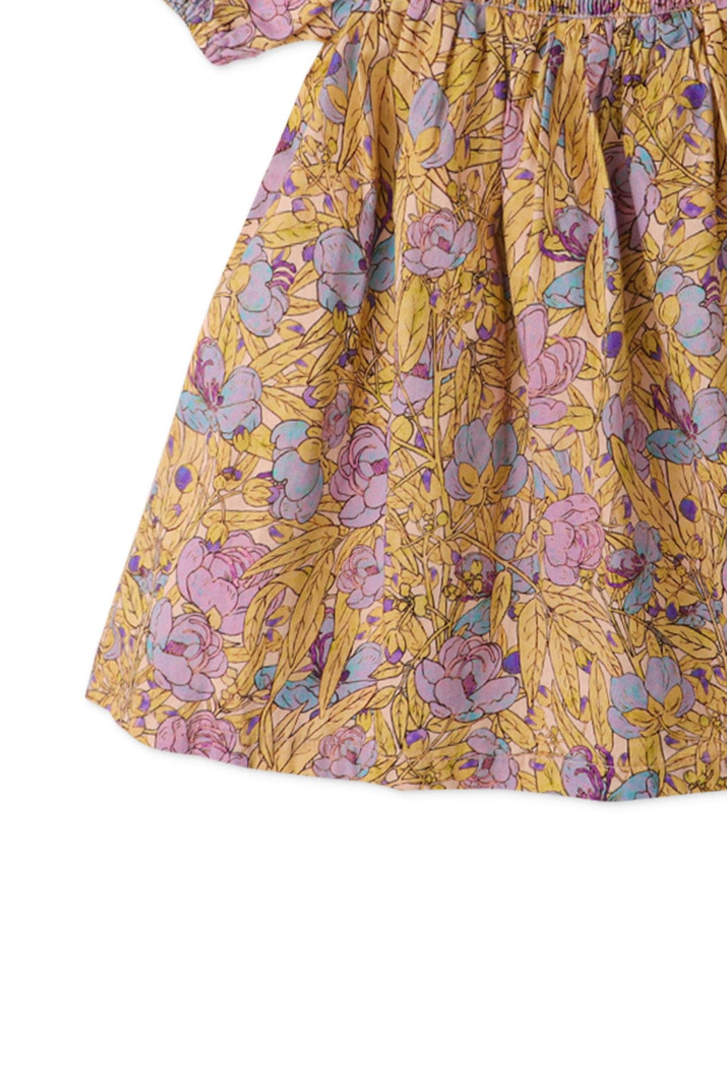 جينجرسنابس فستان بيبي بناتي منسوج منقوش نص كم بف متعدد الألوان