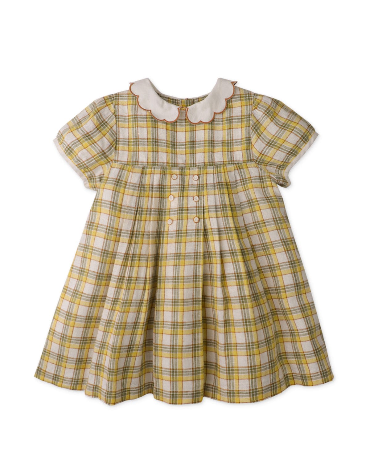 جينجرسنابس فستان بيبي بناتي كاروهات متعدد الألوان