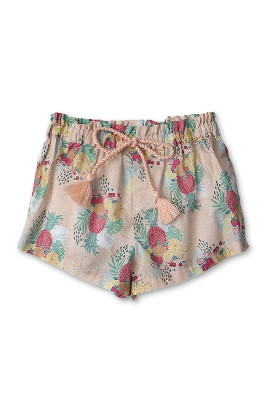 جينجرسنابس طقم شورت بناتي رضع منقوش برباط عالخصر متعدد الألوان