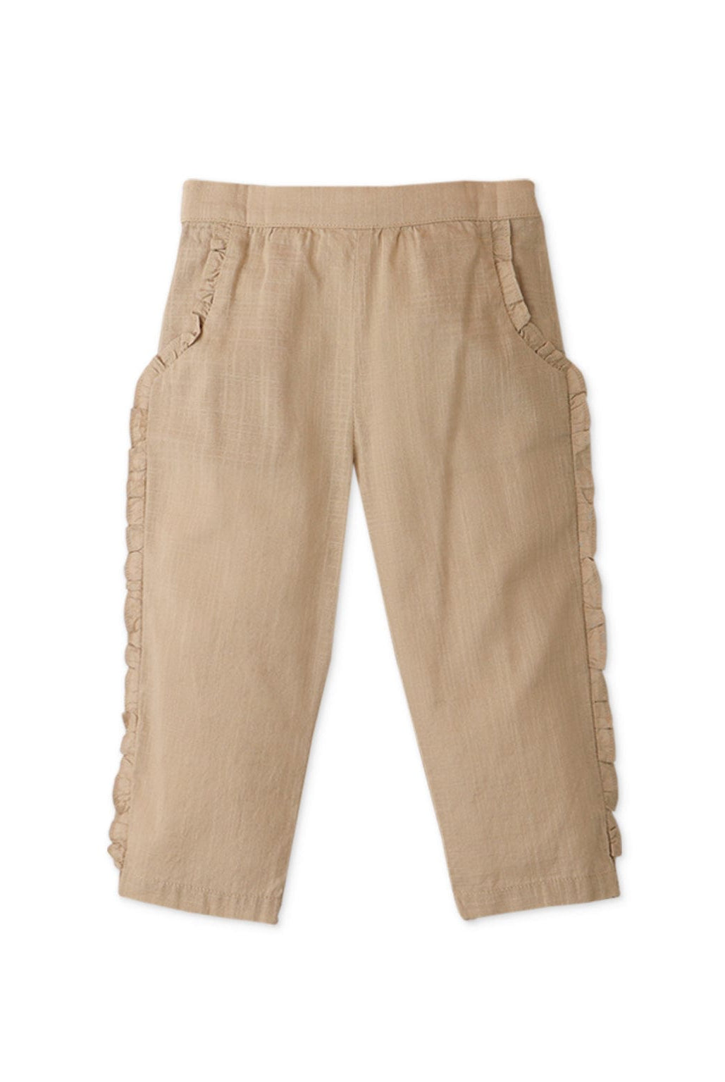 جينجرسنابس طقم بنطلون وبلوزة نص كم بيبي بناتي بيج