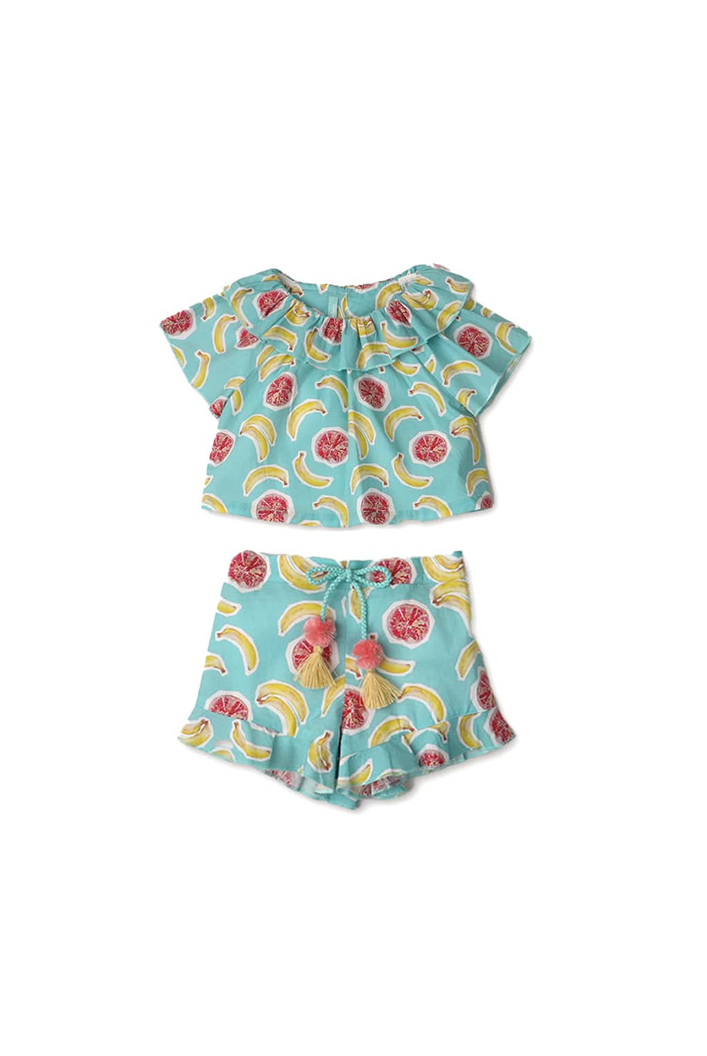 جينجرسنابس طقم شورت بناتي رضع مشجر متعدد الألوان