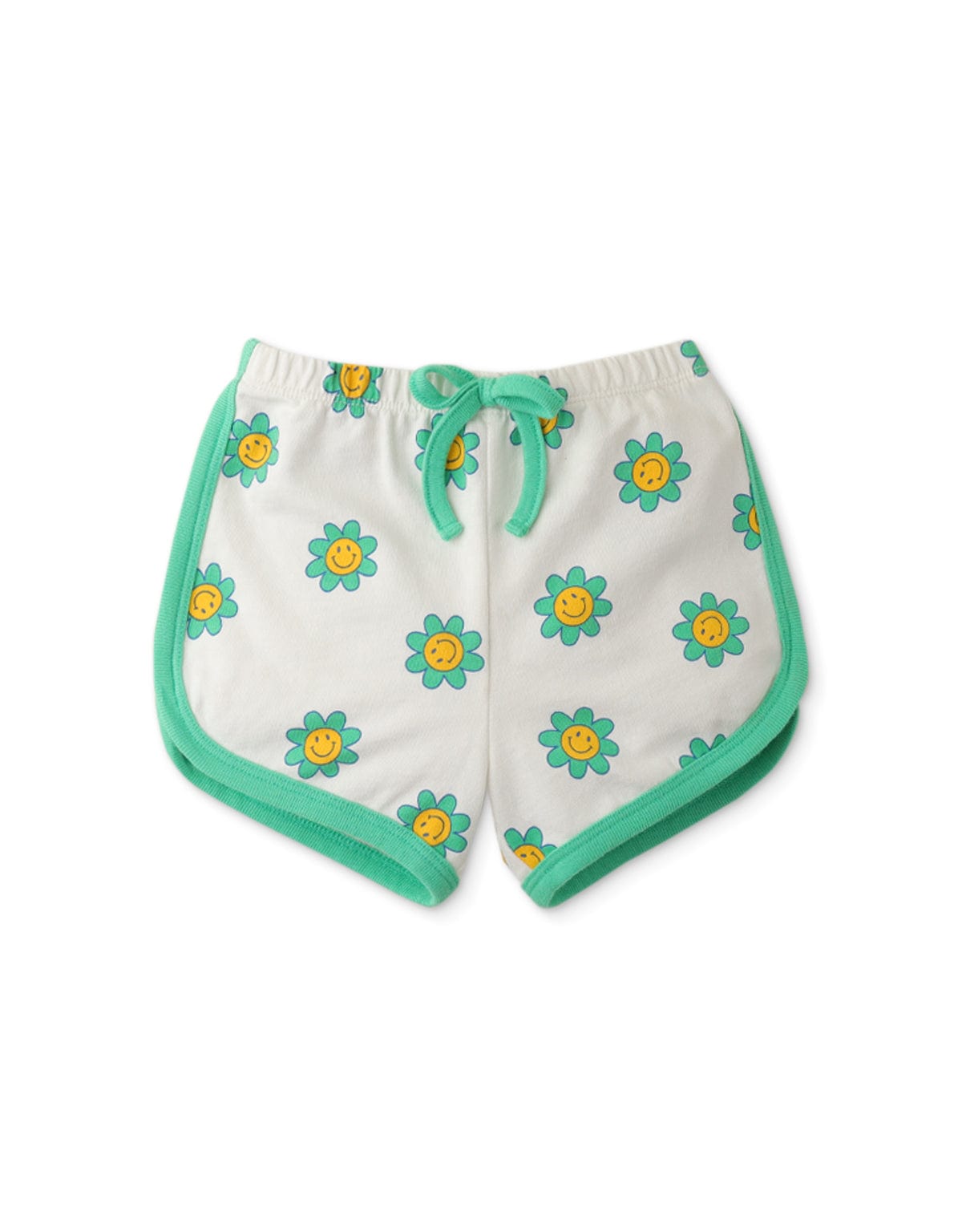 جينجرسنابس طقم بناتي رضع تيشيرت وشورت قصير برسمة أخضر