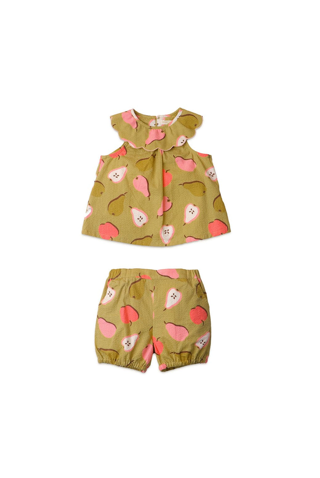 جينجرسنابس طقم شورت بيبي بناتي وبلوزة كت متعدد الألوان