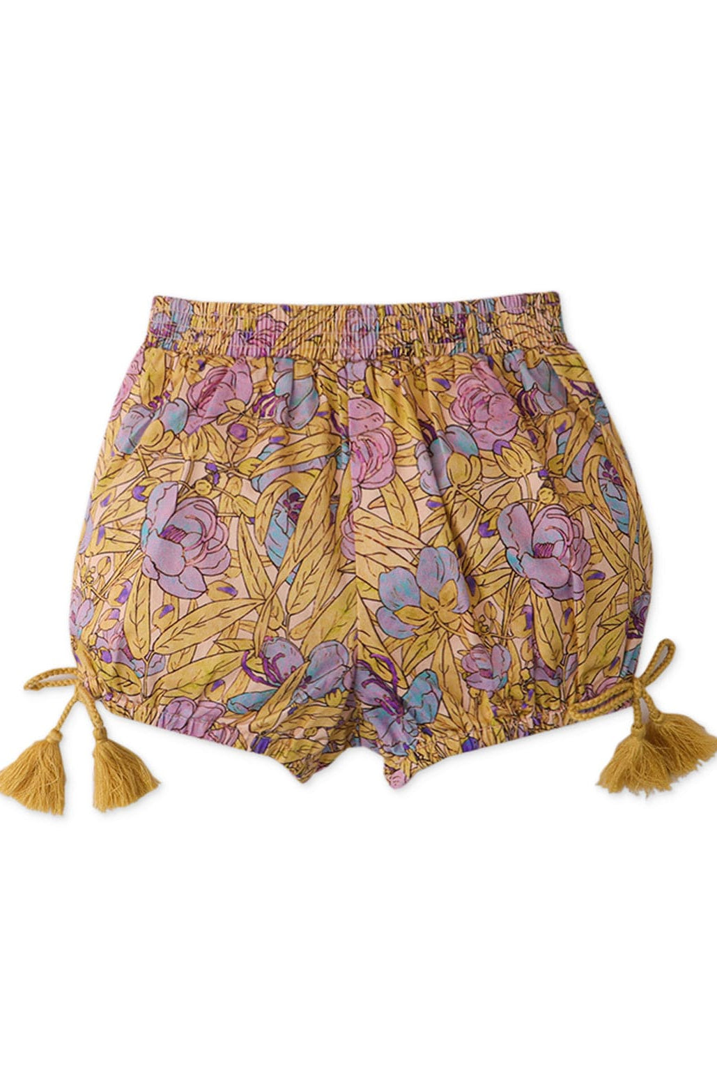 جينجرسنابس طقم شورت مورد نص كم بياقة بيبي بناتي متعدد الألوان