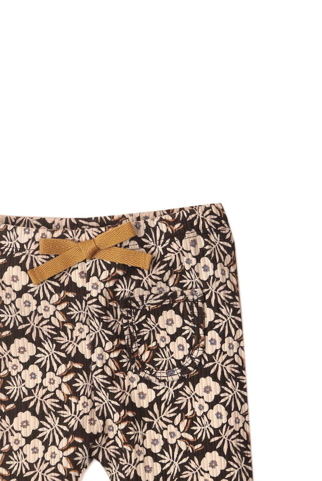 جينجرسنابس بنطلون ليقنز مورد بفيونكة أمامية بناتي رضع متعدد الألوان