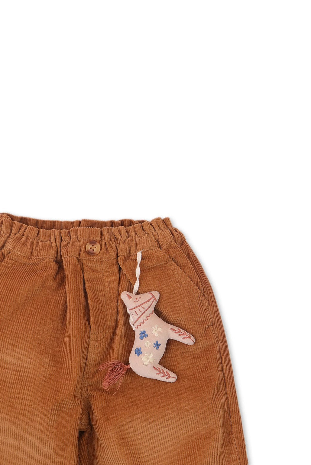 جينجرسنابس بنطلون بناتي رضع مضلع بني