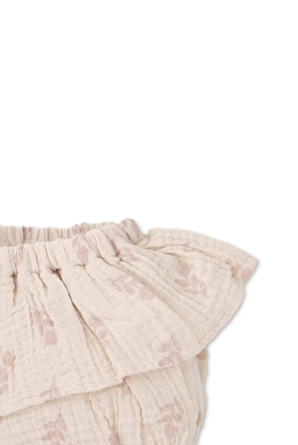 جينجرسنابس شورت بناتي بيج رضع منقوش بكبقة كشكشة بيج