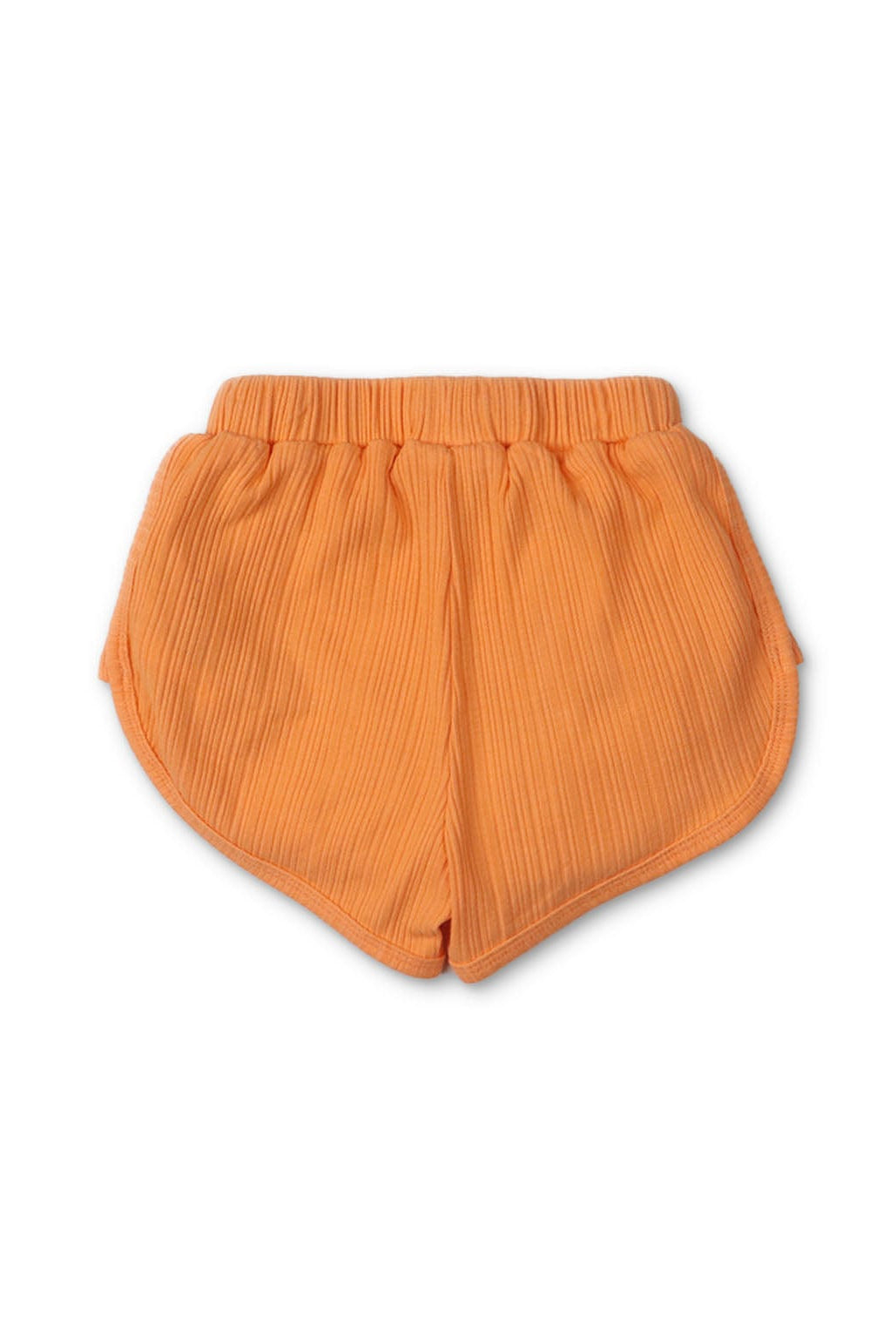 جينجرسنابس شورت بناتي رضع مضلع بفيونكة برتقالي