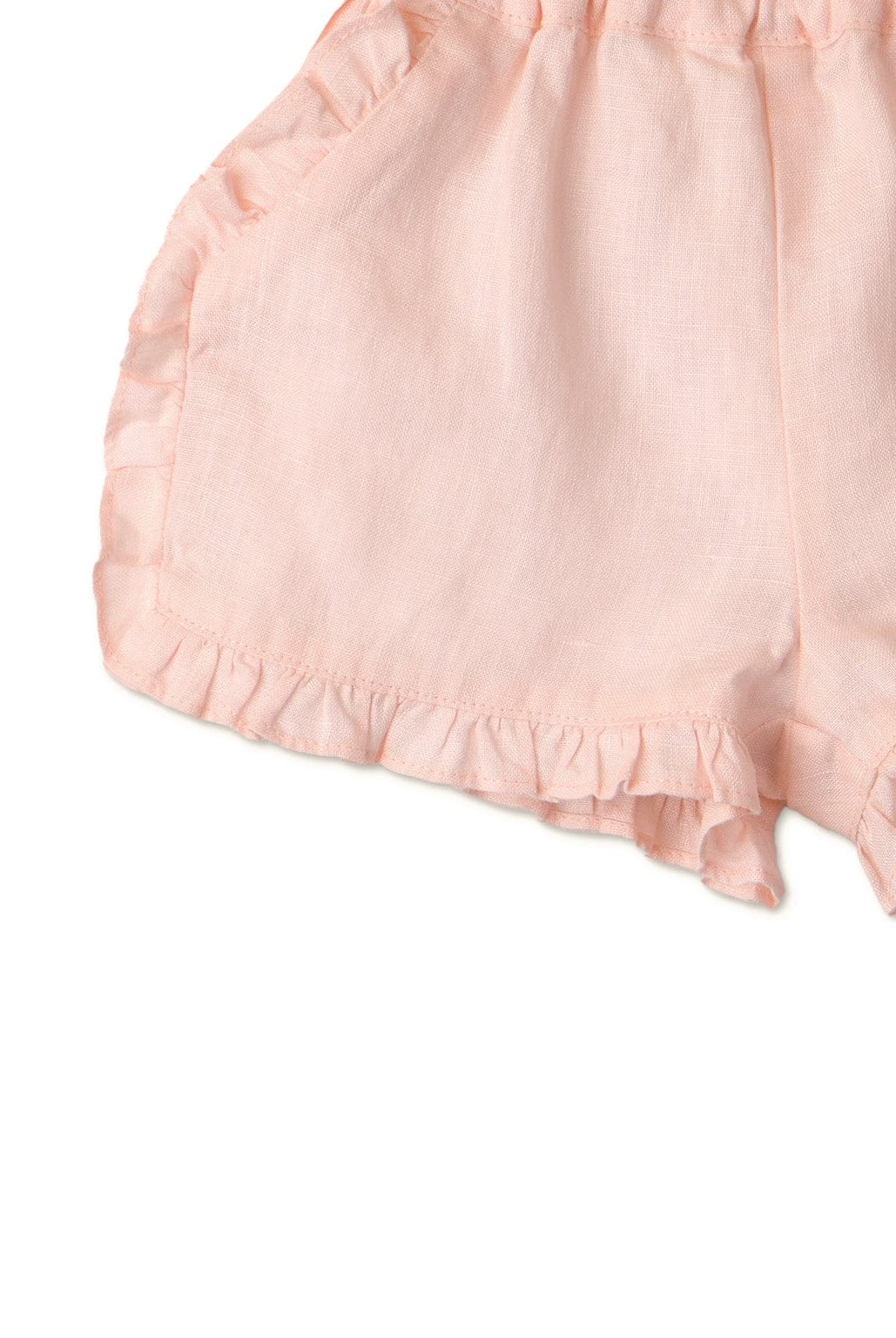 جينجرسنابس شورت بكرانيش بجيوب بمطاط بيبي بنات وردي