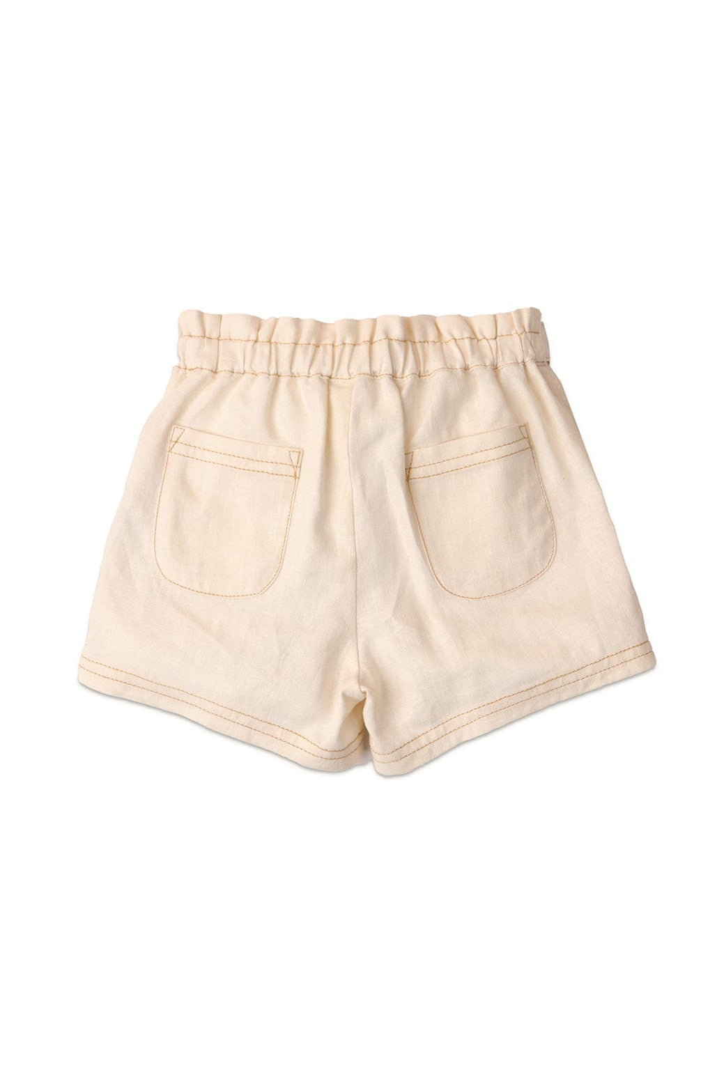 جينجرسنابس شورت سادة برباط بجيوب بيبي بناتي أوف وايت